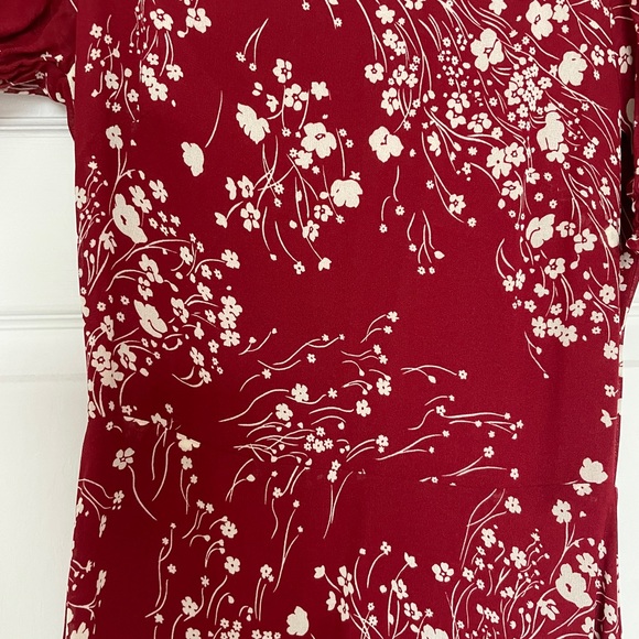 Reformation Lee Printed Puff Sleeve Midi Dress - Picture 5 of 5